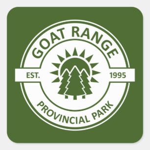 Goat Range Provincial Park Square Sticker
