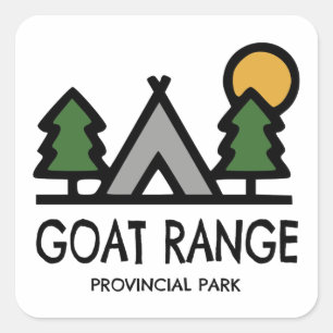 Goat Range Provincial Park Square Sticker