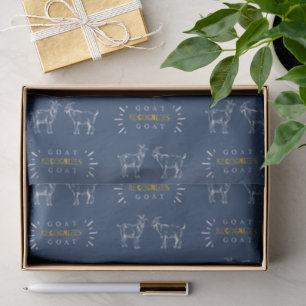 'GOAT Recognises GOAT' Dad's Birthday Harbour Blue Tissue Paper