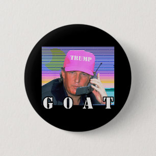 Goat Republican Conservative Trump 2024 Funny 6 Cm Round Badge