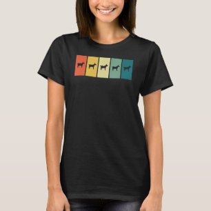 Goat Retro Sunset Farmer Farming T-Shirt