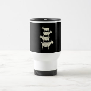 Goat Retro  Travel Mug