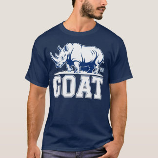 goat rhino graphic parody bold animal art T-Shirt