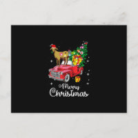Goat Rides Red Truck Christmas Pajama
