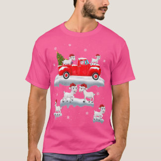 Goat Riding Christmas Tree Truck Funny Goat Christ T-Shirt