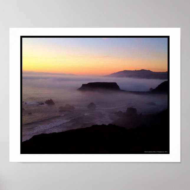Goat Rock Sunset Photo Print  (14 x 11) (Front)