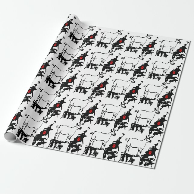 Goat rocks Vietnamese Chinese Year Zodiac W paper (Unrolled)