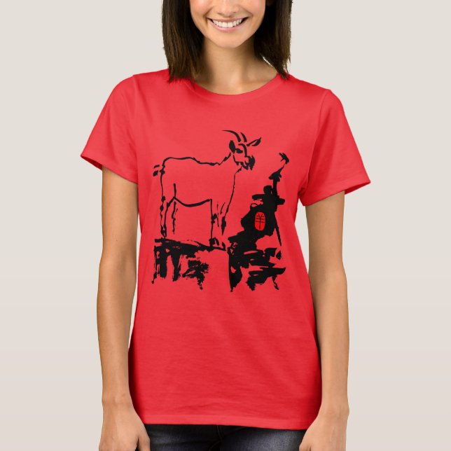 Goat rocks Vietnamese Chinese Year Zodiac Women T T-Shirt (Front)