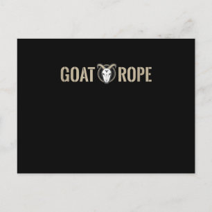 Goat Rope Goat Decoration Goat Gift Announcement Postcard