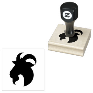 Goat  rubber stamp