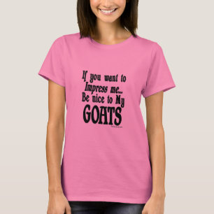 Goat Saying Long sleeved Shirt for Ladies by Bella