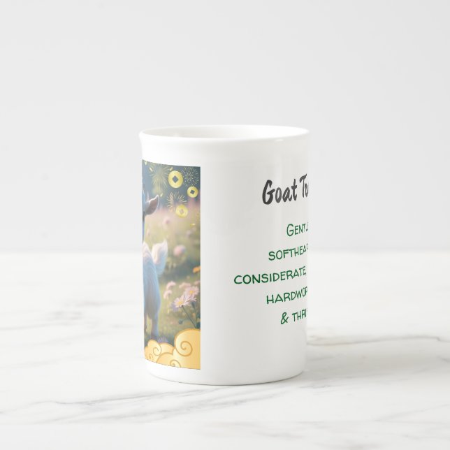 Goat/Sheep - Chinese Zodiac Bone China Mug (Front)