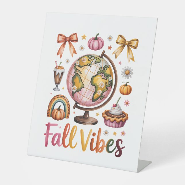 Goat Shirt Country Pumpkin Pedestal Sign (Front)