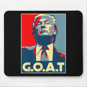 Goat Shirt Republican Conservative Gift Trump 2024 Mouse Mat