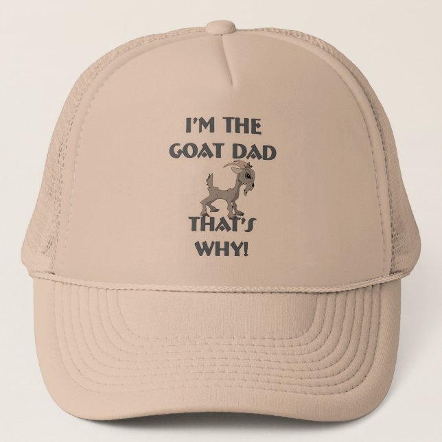 Goat Shirts for Dads Trucker Hat (Front)