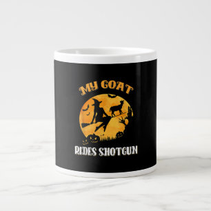 Goat Shotgun Scary Halloween Large Coffee Mug
