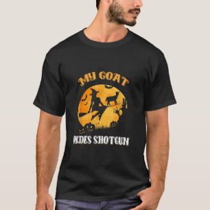 Goat Shotgun Scary Halloween T-Shirt