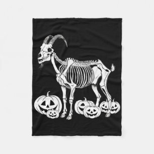 Goat Skeleton Birthday Halloween Mens Womens Kids Fleece Blanket
