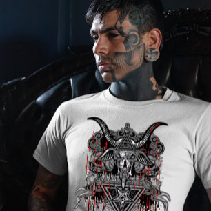 Goat Skull Demon Design T-Shirt