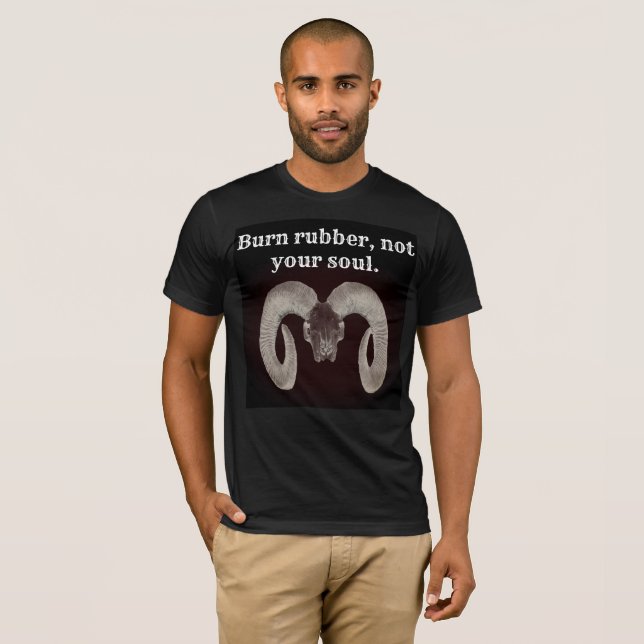 Goat Skull Face ,and Personalised T-Shirt (Front Full)