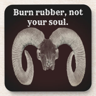 Goat Skull Face ,and Personalized Coaster