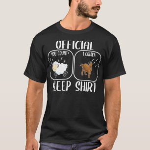 Goat Sleepshirt Counting Sheep T-Shirt