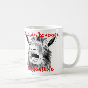 Goat Slogan Funny Screaming Farm Animal Art Quote Coffee Mug