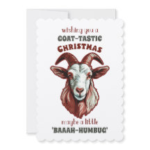 "Goat-Tastic Greetings: A 'Baaah-Humbug' Christmas