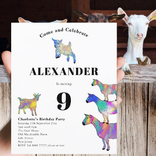 Goat Themed Fun Birthday Party