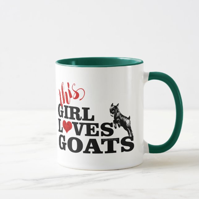 GOAT | This Girl Loves Goats Playful Pygmy Mug (Right)