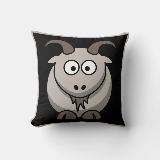Goat throw pillow (Front)