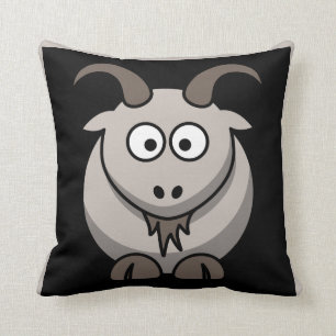 Goat throw pillow