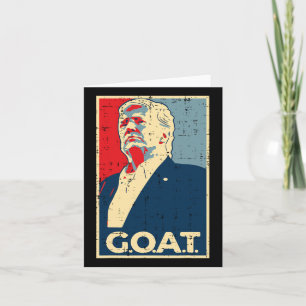 Goat Trump Poster 2024  Card