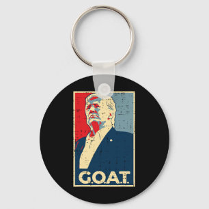 Goat Trump Poster 2024  Key Ring