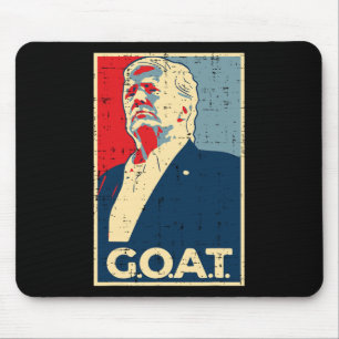 Goat Trump Poster 2024  Mouse Mat