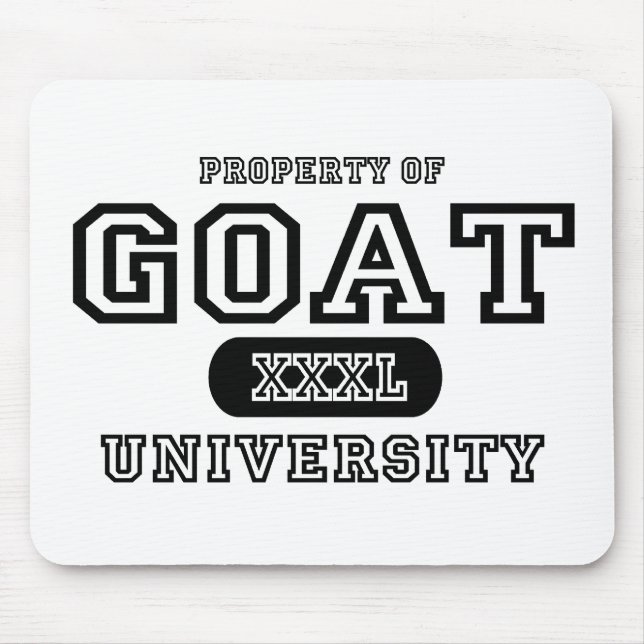 Goat University Mouse Mat (Front)