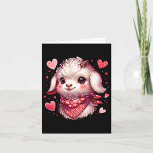 Goat Valentine Hearts Card