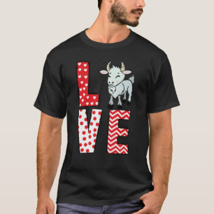 Goat Valentines Day Love Valentine Cute Hearts 1 T-Shirt