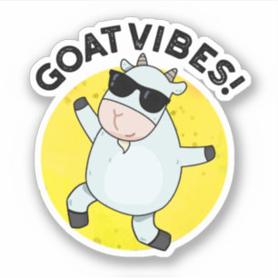 Goat Vibes Funny Good Vibes Animal Pun 