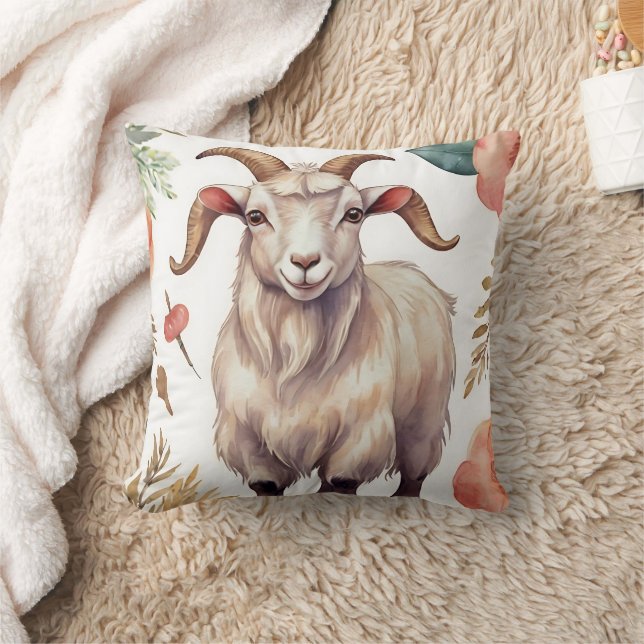 Goat Vintage  Cushion (Blanket)