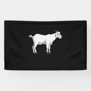 Goat Wearing Medical Face Mask Banner