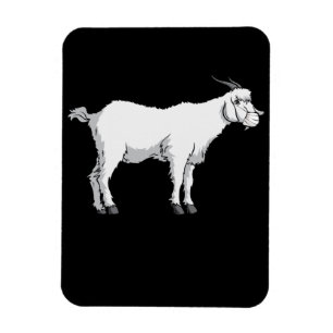 Goat Wearing Medical Face Mask Magnet