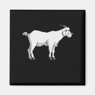Goat Wearing Medical Face Mask Magnet