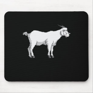 Goat Wearing Medical Face Mask Mouse Mat