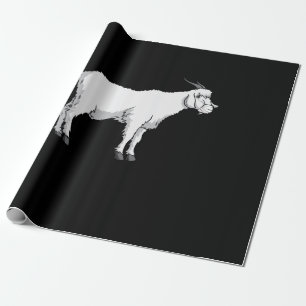 Goat Wearing Medical Face Mask Wrapping Paper