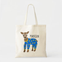 Goat Wearing Pyjamas Illustration Personalised