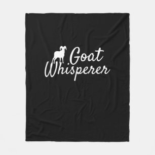 Goat Whisperer Cute Goat Lover Farm Animal Farming Fleece Blanket