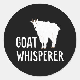 Goat Whisperer Funny Goat Farm Tshirt Pet Goat Classic Round Sticker