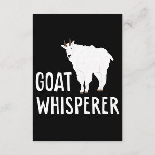 Goat Whisperer Funny Goat Farm Tshirt Pet Goat Enclosure Card