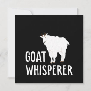 Goat Whisperer Funny Goat Farm Tshirt Pet Goat Invitation